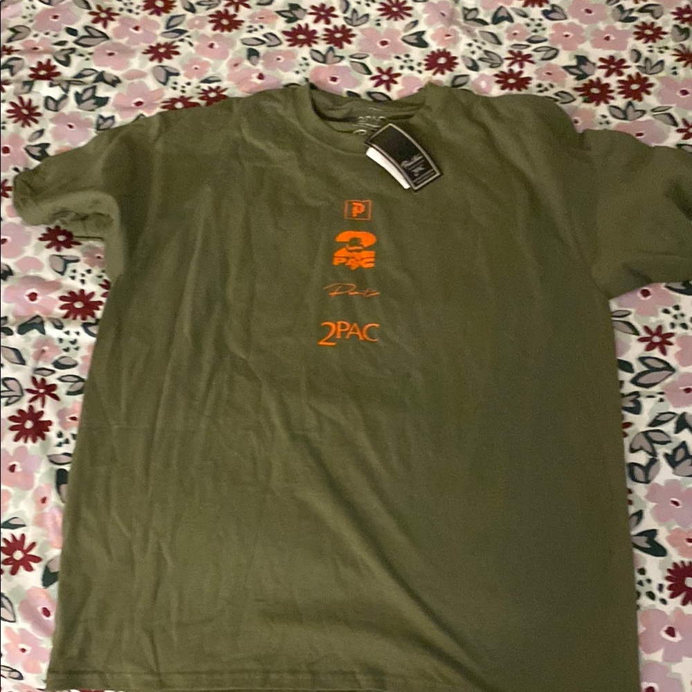 Primitive Green and Orange Short Sleeve Tee